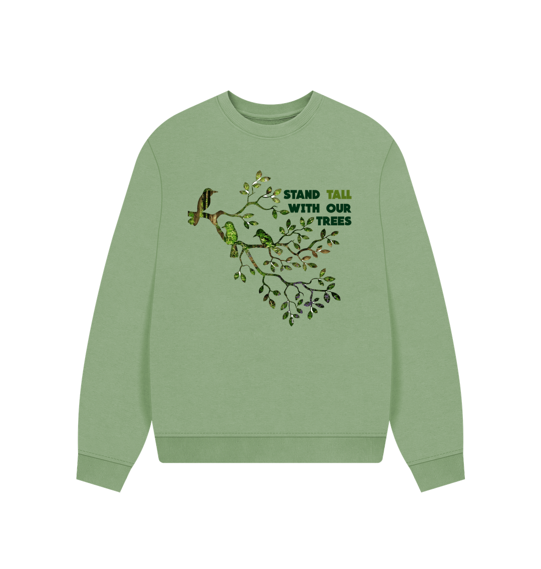 Sage Stand Tall With Our Trees Woodlands Jumper - Teemill