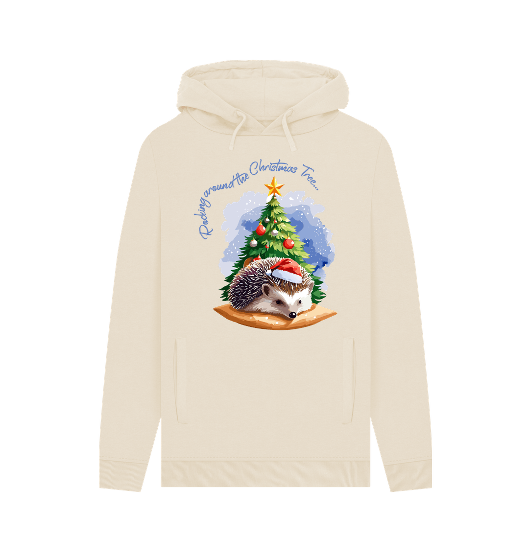 Oat Christmas Tree Holiday Hedgehog Hoodie - Teemill
