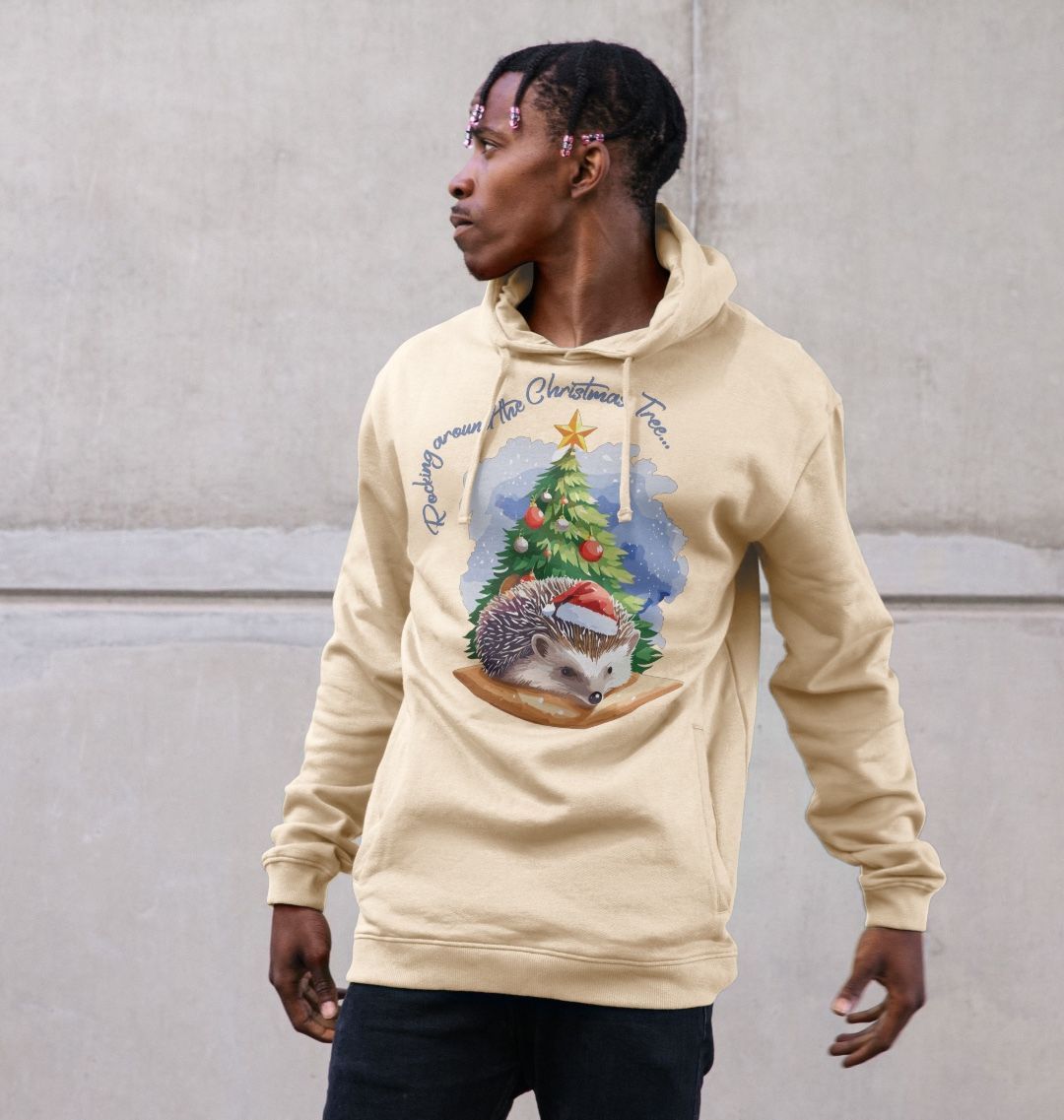 Christmas Tree Holiday Hedgehog Hoodie - Teemill