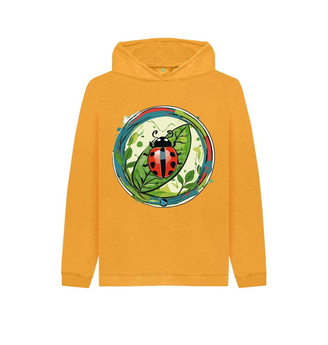 Mustard Ladybird hoodie - Children - Teemill
