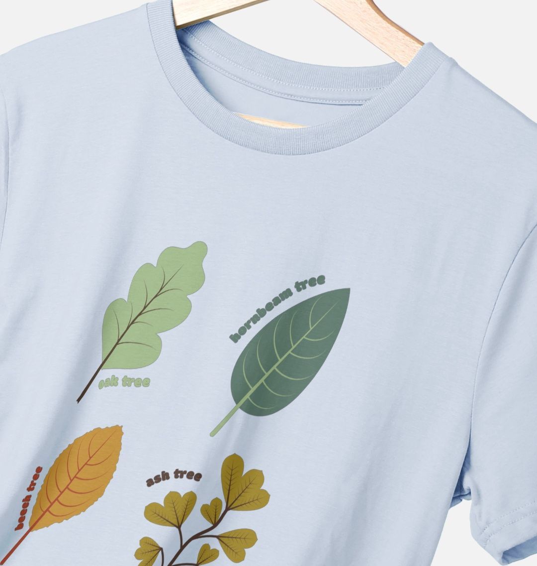 Illustrated Woodlands Leaf T-Shirt - Teemill