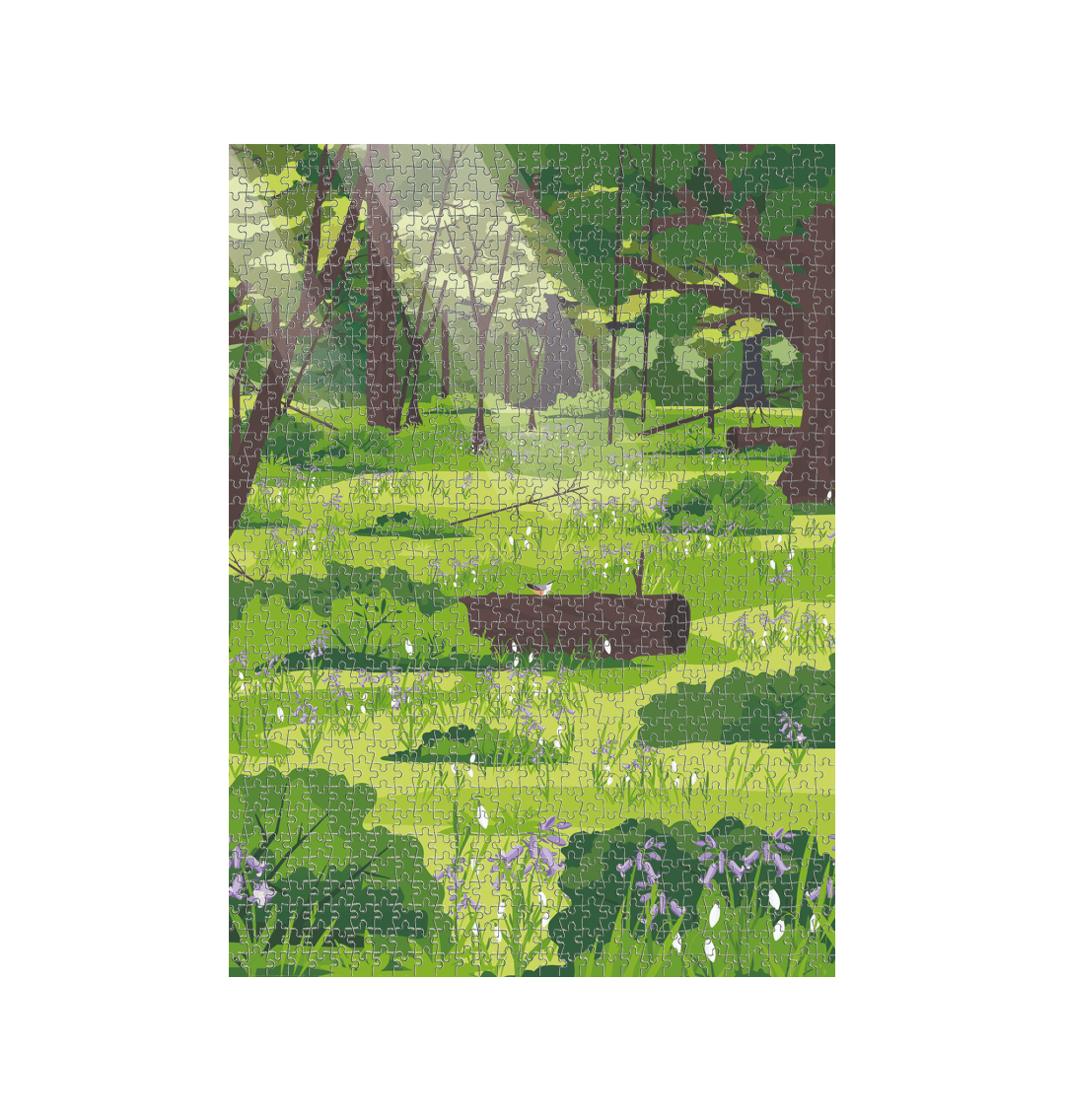 White Hoads Wood Illustrated 1000 Piece Jigsaw Puzzle