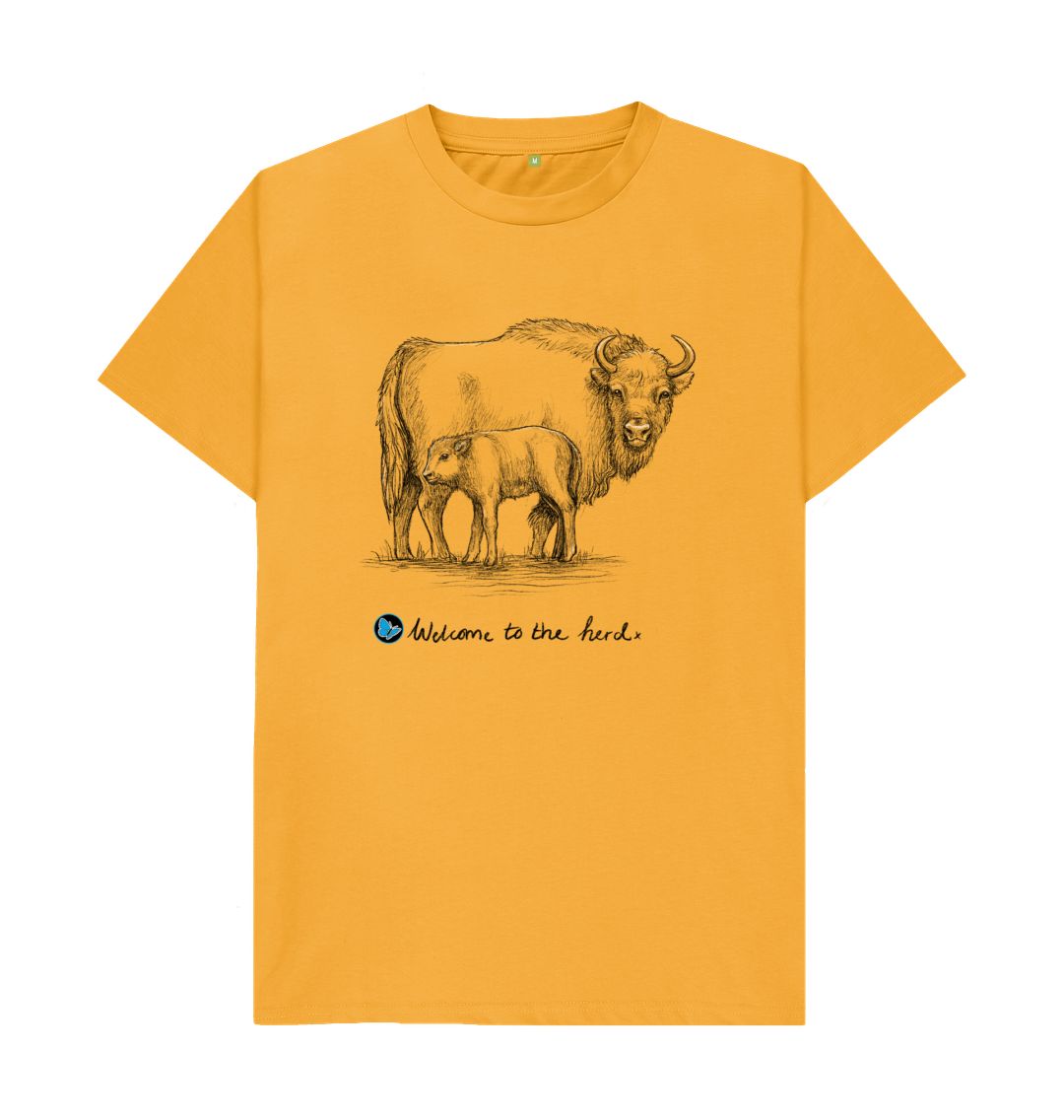 Mustard Welcome to the Herd T-Shirt - Teemill