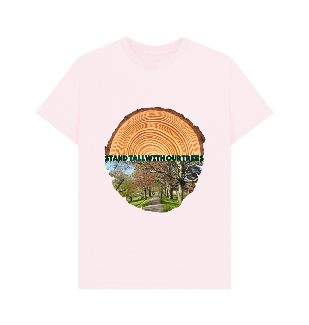 Pink Stand Tall With Our Trees Woodlands Campaign T-Shirt - Teemill