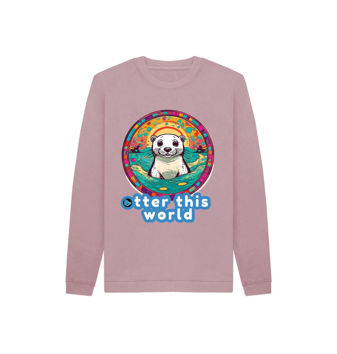 Mauve Otter this World Sweater - Children - Teemill