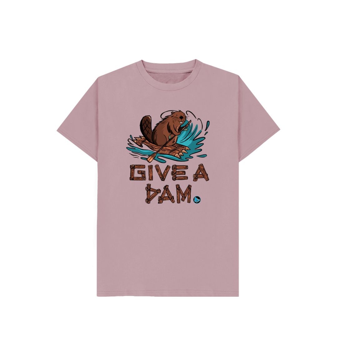 Mauve Give a Dam T-Shirt - Children - Teemill