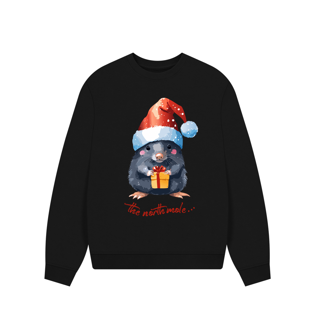 Black The North Mole Christmas Crewneck - Teemill