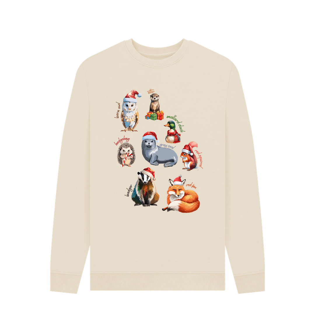 Oat Festive Labelled Animals Crewneck - Teemill
