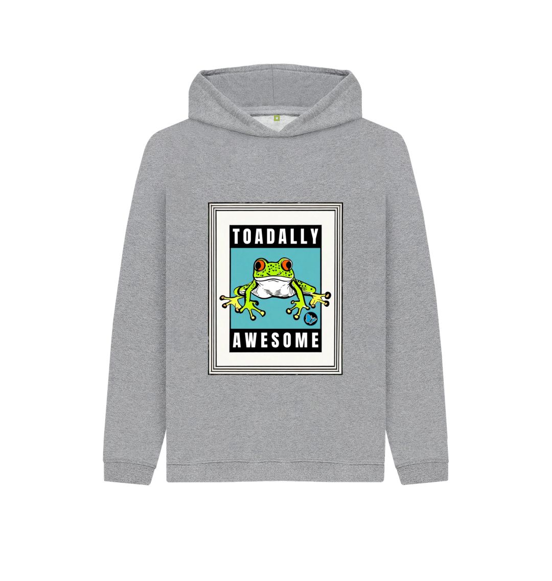 Athletic Grey Toadally Awesome Hoodie - Children - Teemill