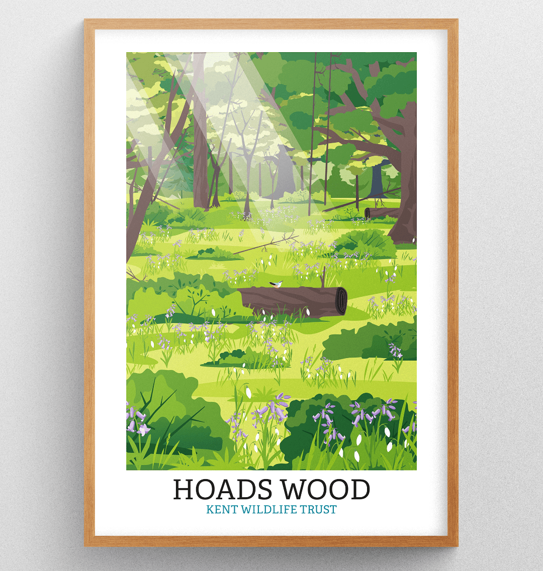 Hoads Wood Illustrated Print A3