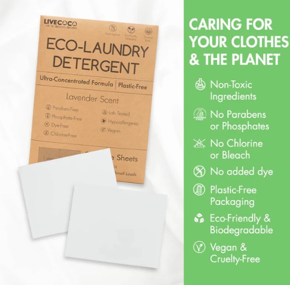 Eco-Laundry Detergent Sheets (60 small loads)