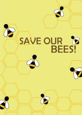 Save our Bees Greeting Card