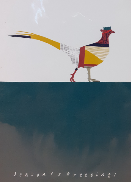 Christmas Pheasant Greeting Card