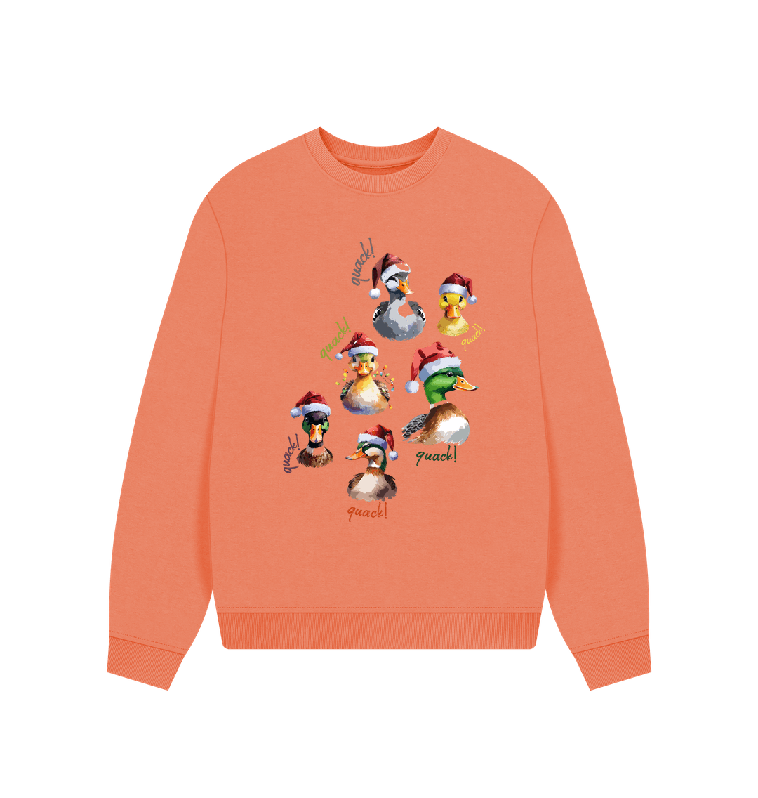 Apricot Christmas Duck Jumper - Teemill