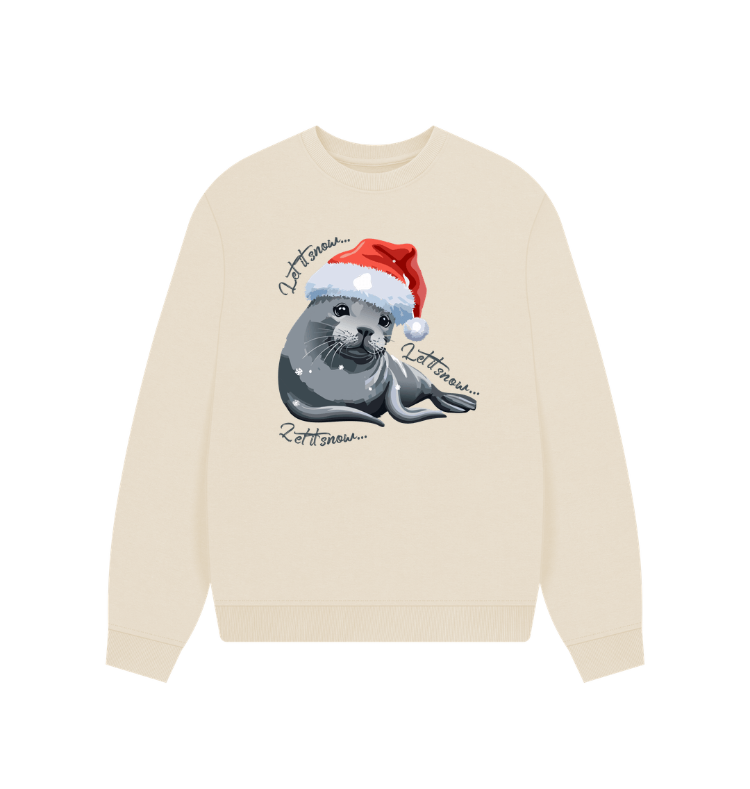 Oat Festive Let It Snow Seal Jumper - Teemill
