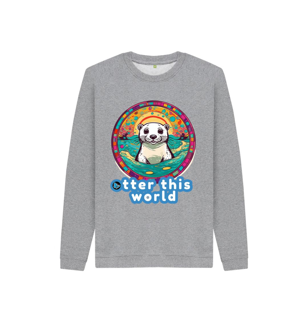 Athletic Grey Otter this World Sweater - Children - Teemill