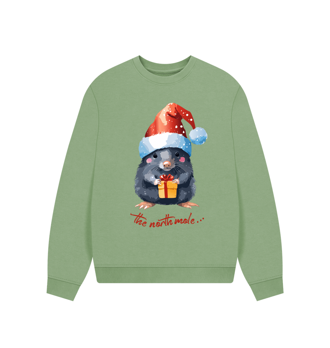 Sage The North Mole Christmas Crewneck - Teemill