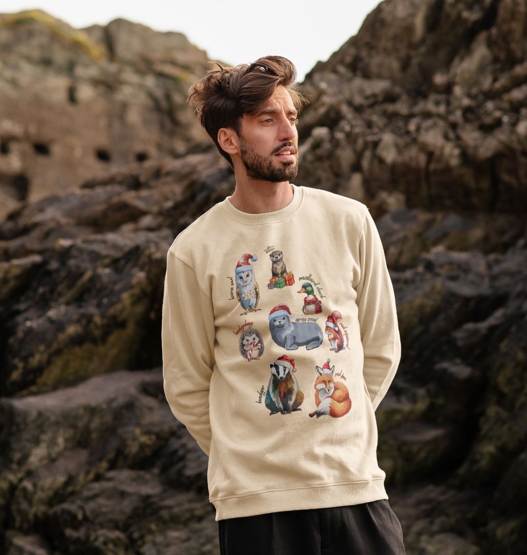 Festive Labelled Animals Crewneck - Teemill