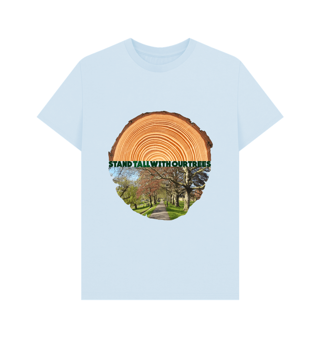 Sky Blue Stand Tall With Our Trees Woodlands Campaign T-Shirt - Teemill