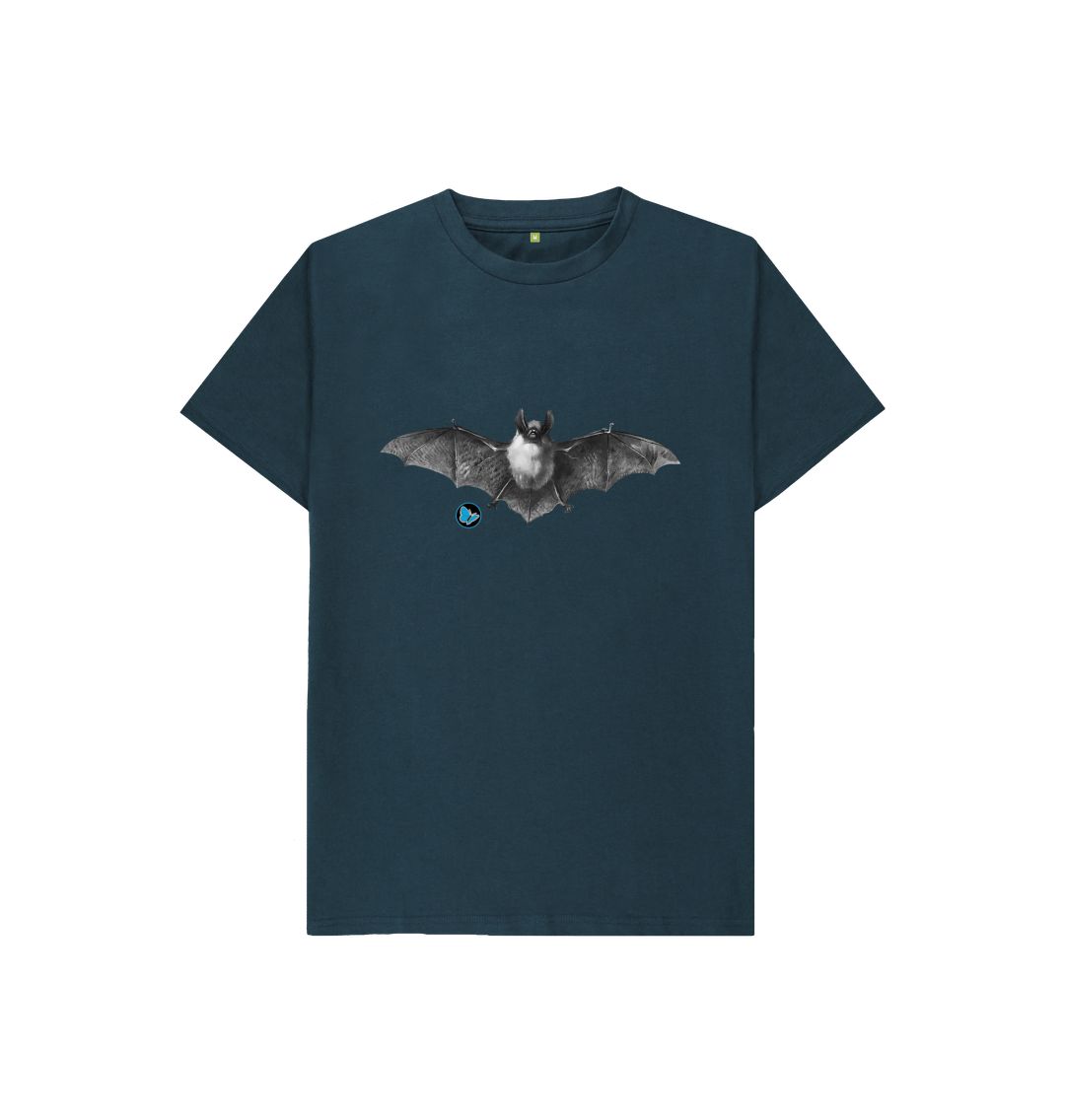 Denim Blue Bat T-Shirt - Children - Teemill