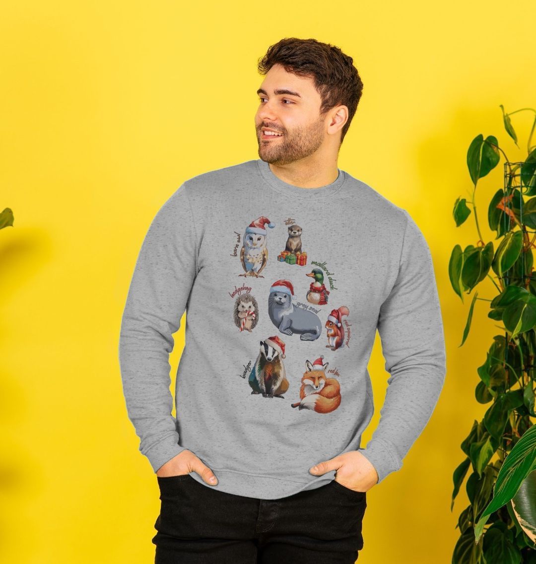 Festive Labelled Animals Crewneck - Teemill