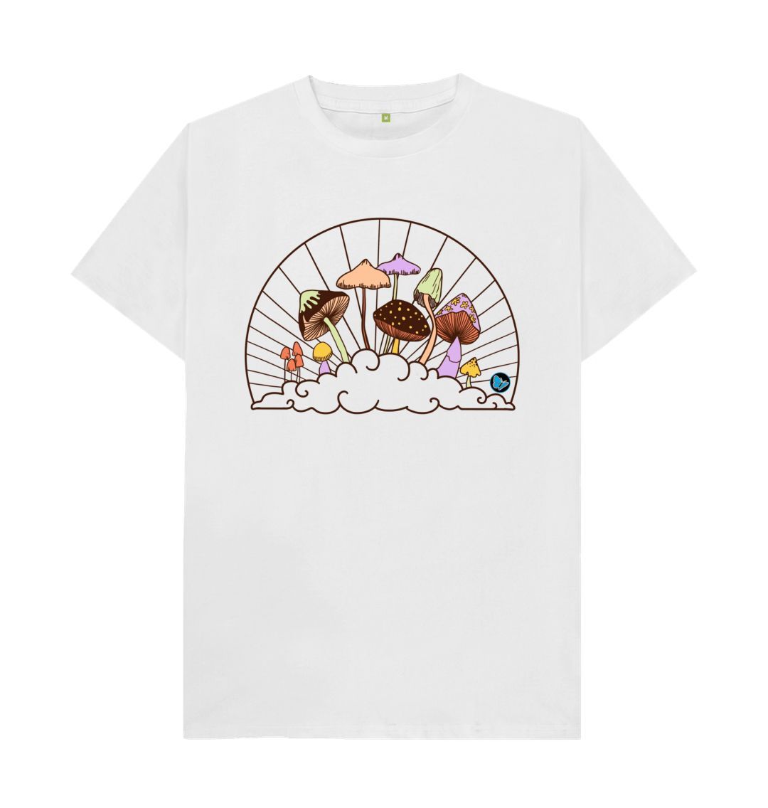 White Fungi in the Clouds T-Shirt - Children - Teemill