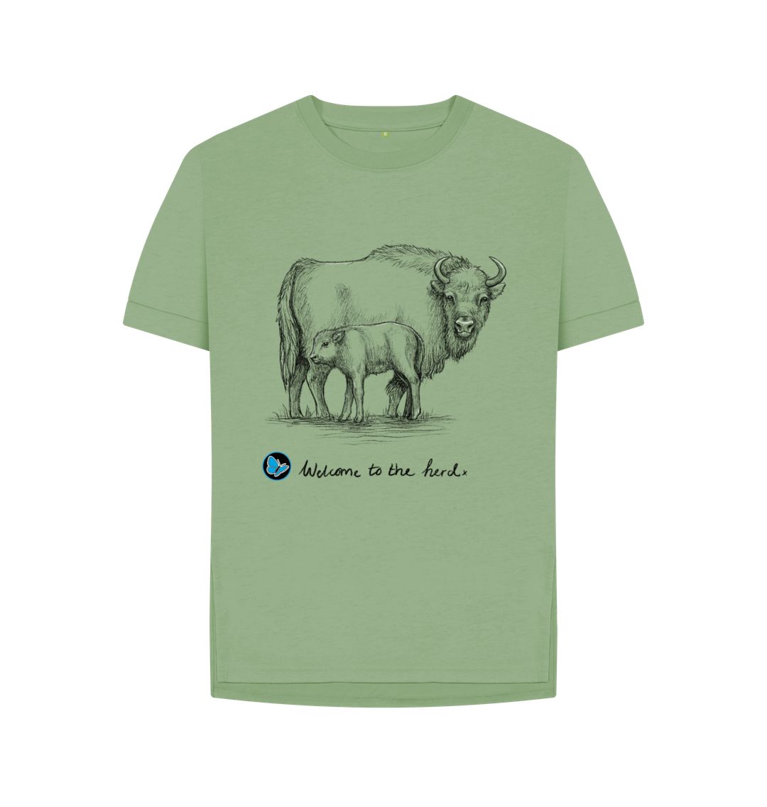 Sage Welcome to the Herd Plain T-Shirt - Teemill