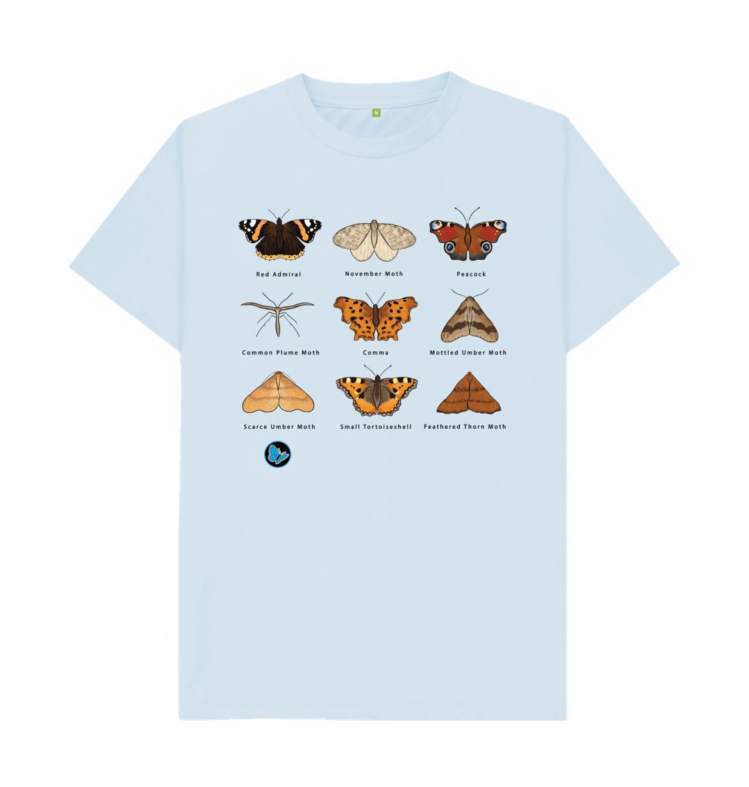 Sky Blue Butterfly T-Shirt - Teemill