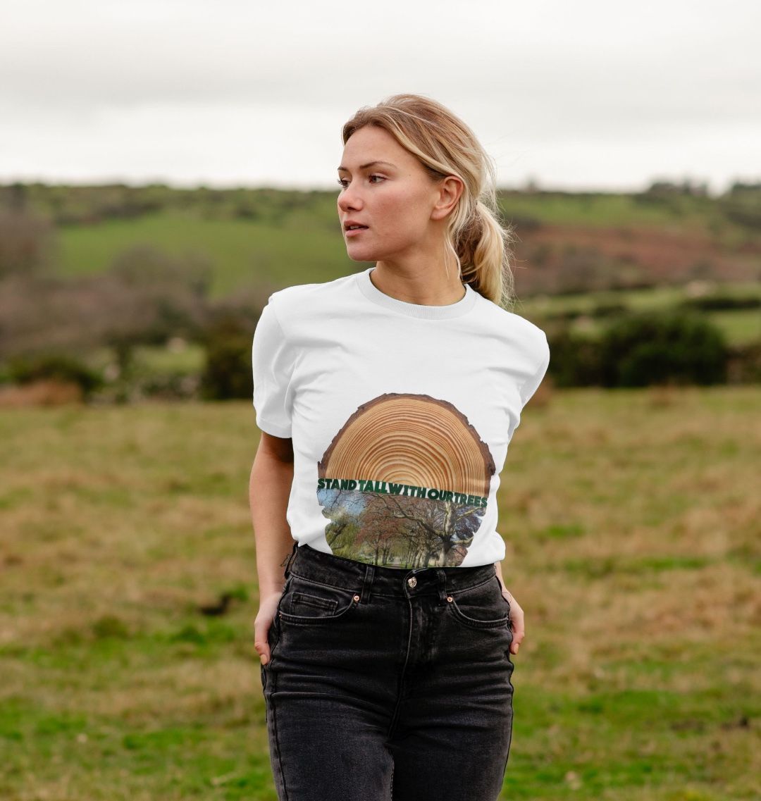 Stand Tall With Our Trees Woodlands Campaign T-Shirt - Teemill