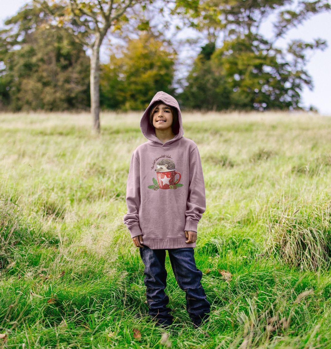 Hedgehog Hot Chocolate Christmas Jumper - Children - Teemill