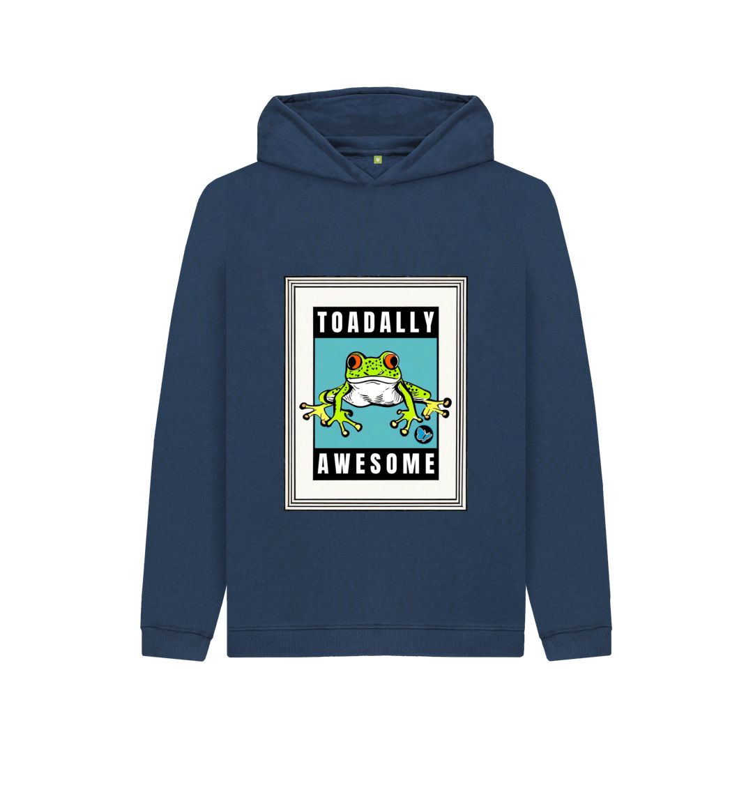 Navy Blue Toadally Awesome Hoodie - Children - Teemill