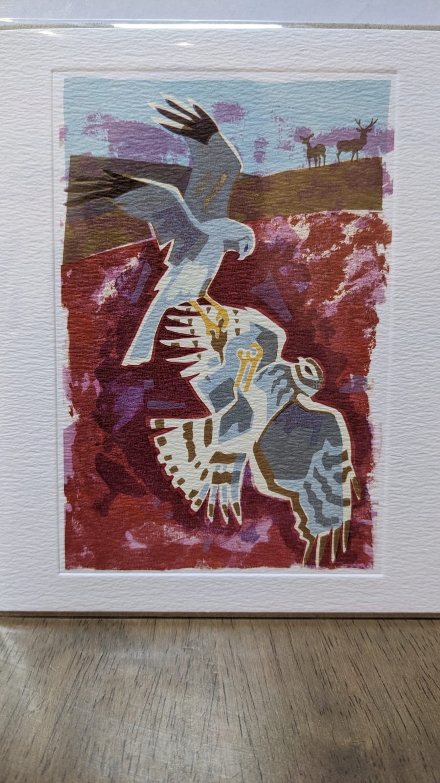 Hen Harrier Food Pass Greeting Card