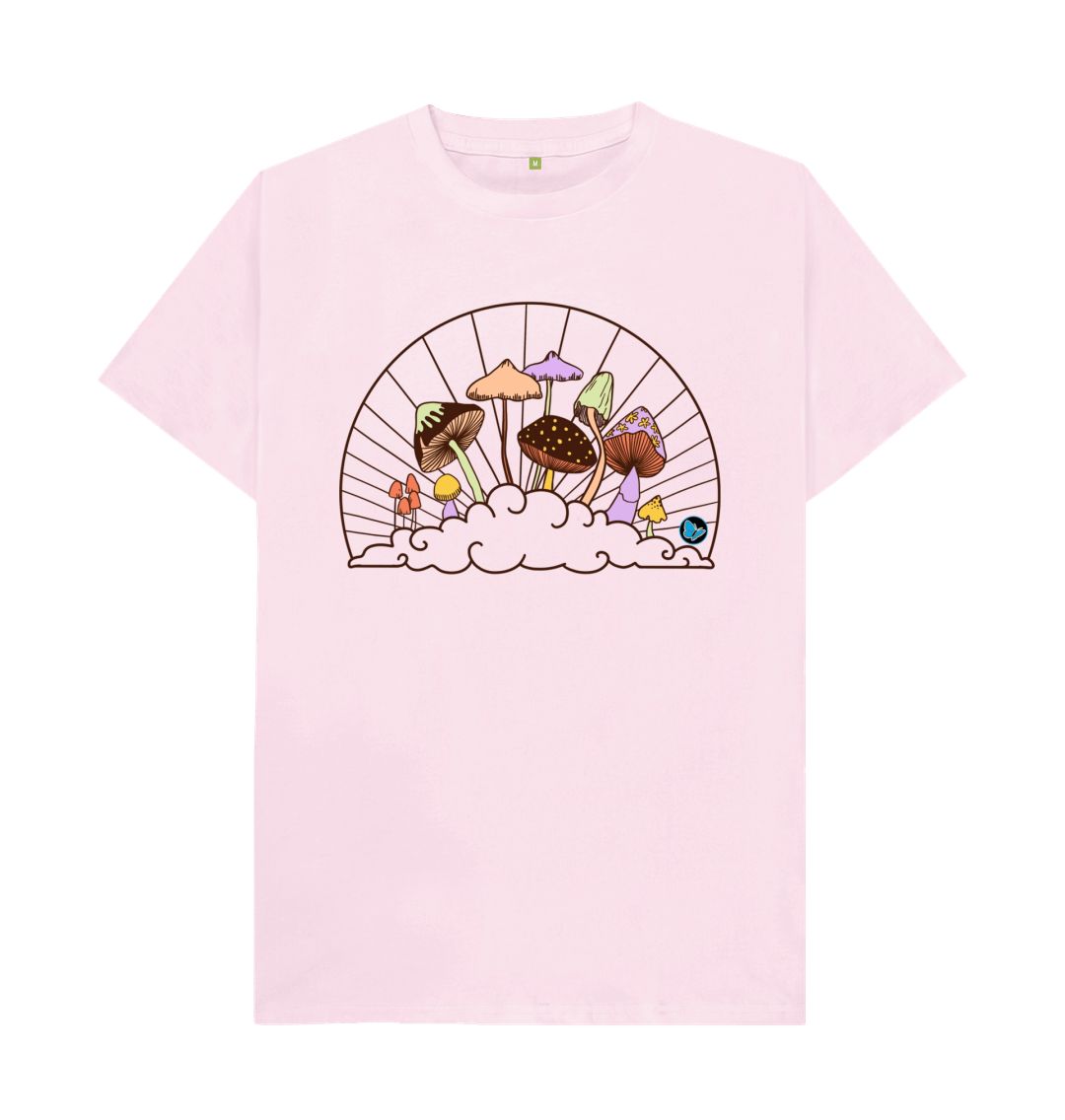 Pink Fungi in the Clouds T-Shirt - Children - Teemill