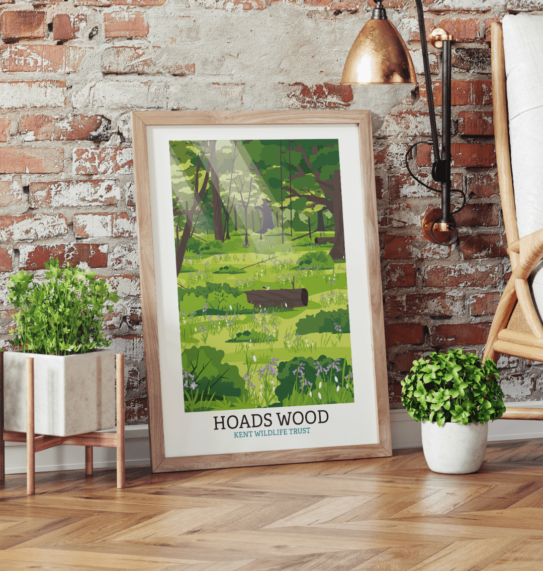 Hoads Wood Illustrated Print A3