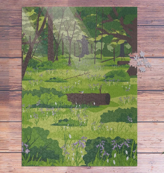 Hoads Wood Illustrated 1000 Piece Jigsaw Puzzle