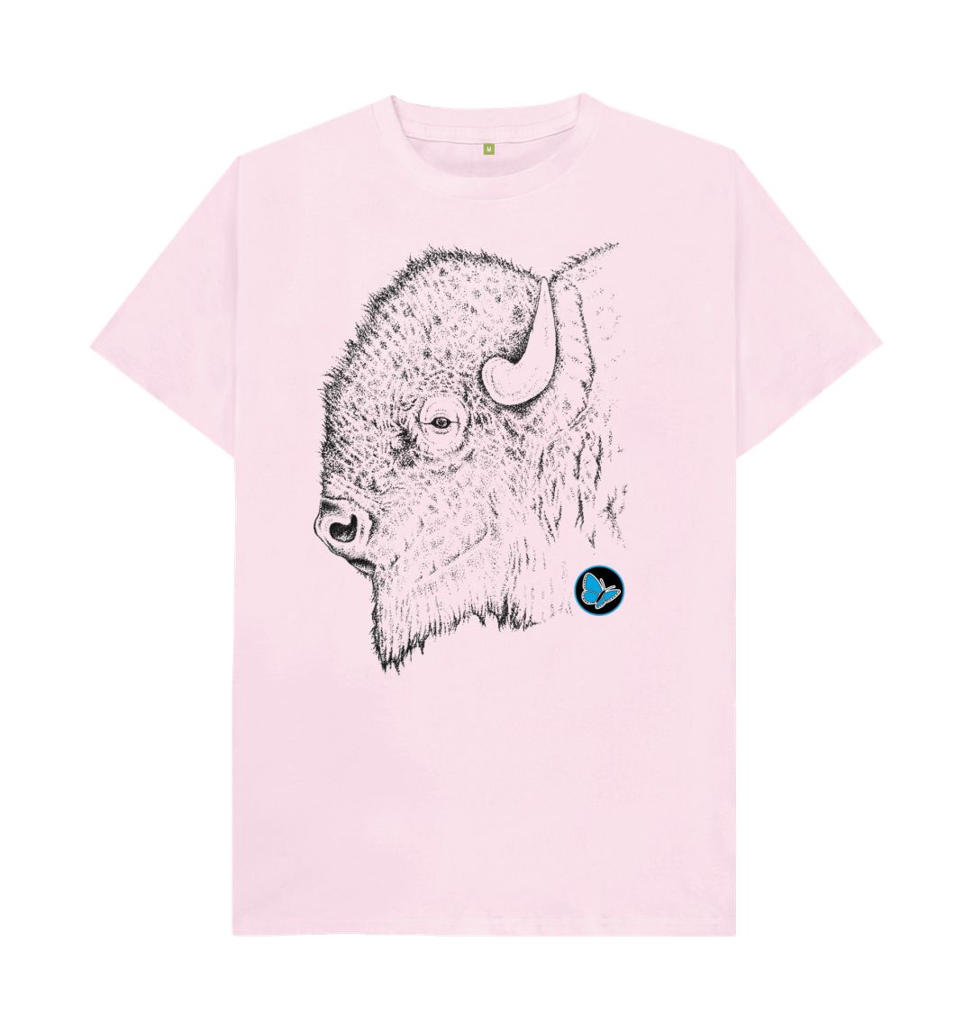 Pink Bison Side View T-Shirt - Teemill