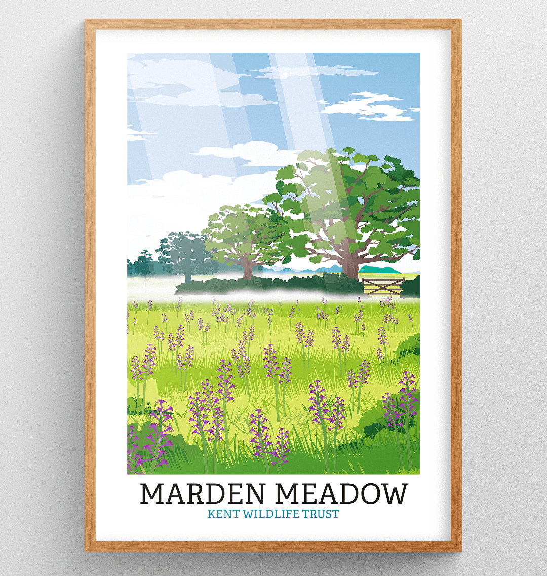 Marden Meadow Illustrated Print A3