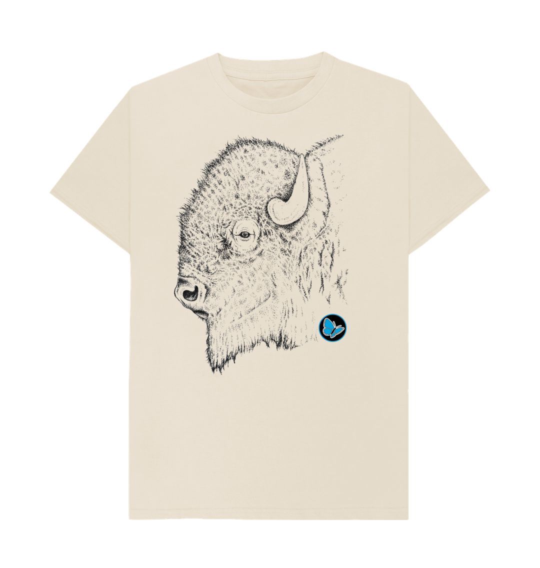 Oat Bison Side View T-Shirt - Teemill