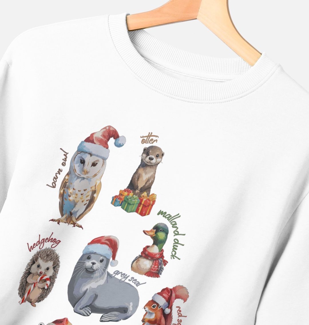 Festive Labelled Animals Crewneck - Teemill