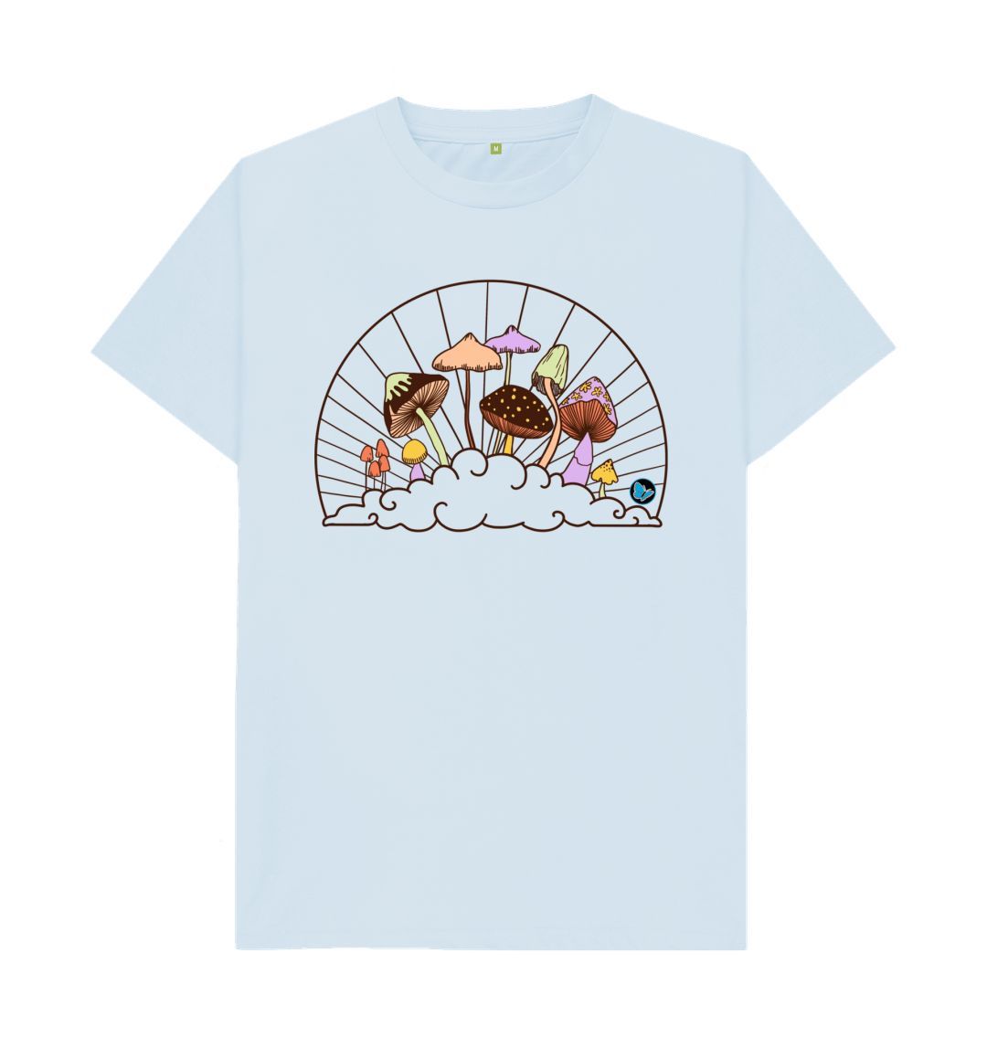 Sky Blue Fungi in the Clouds T-Shirt - Children - Teemill
