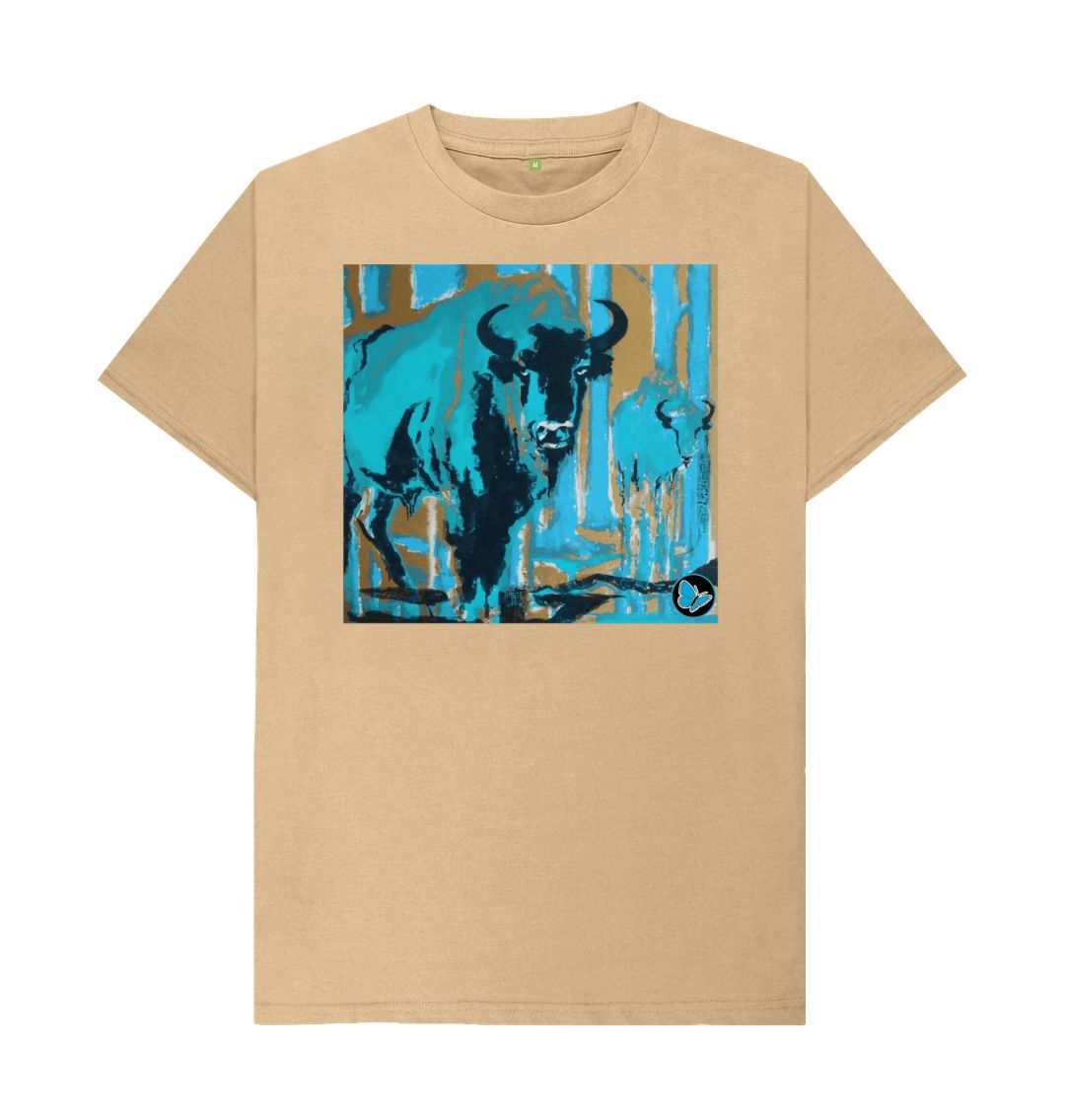 Sand Bison Art T-Shirt - Teemill