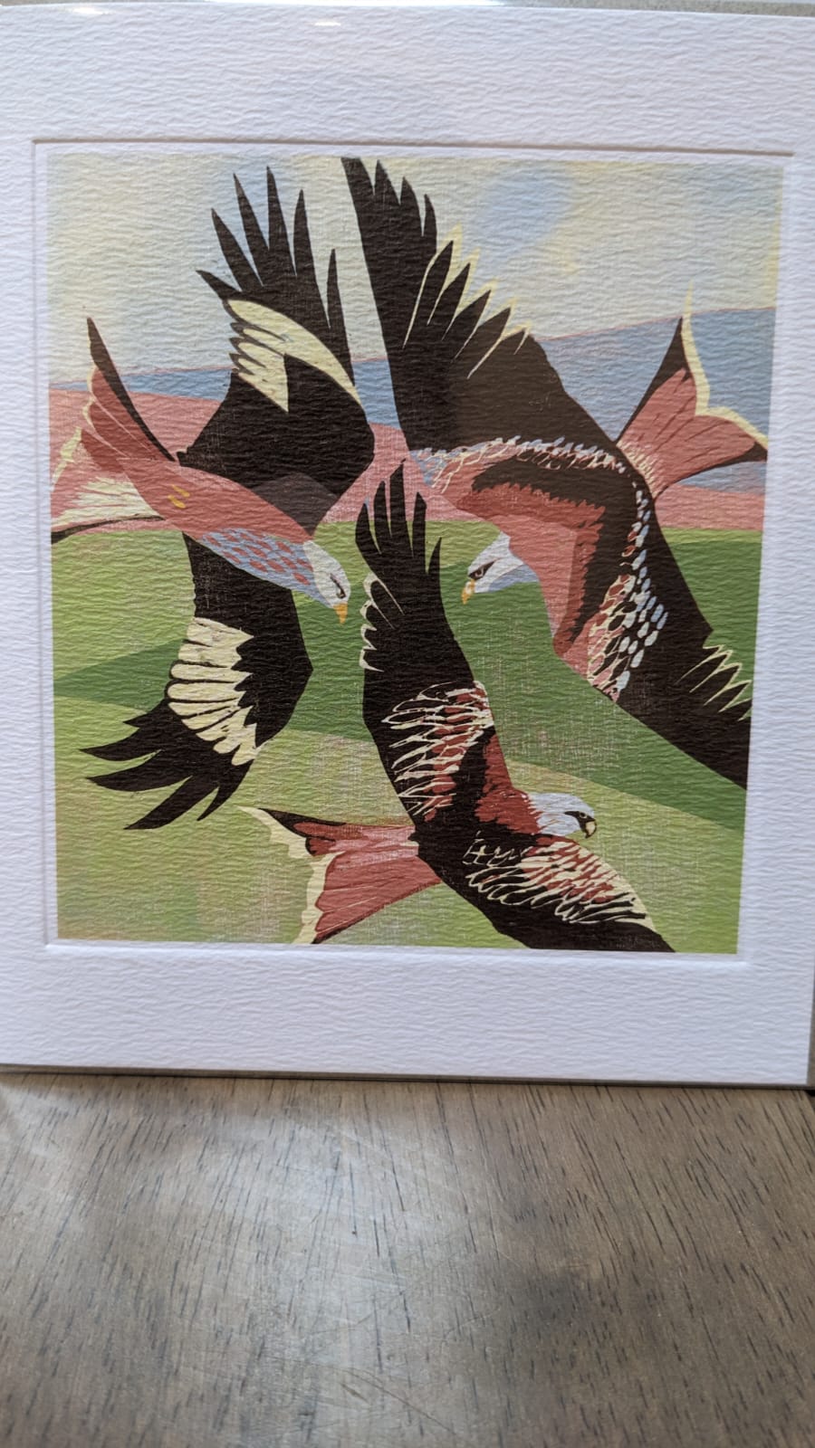 Red kites Laurieston Greeting Card