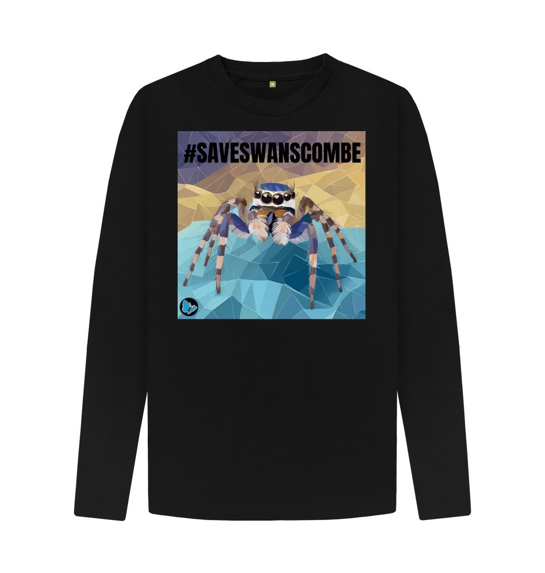 Black Save Swanscombe Long Sleeved Shirt - Teemill