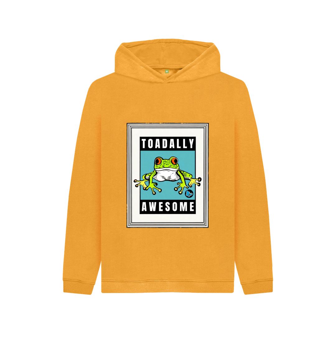 Mustard Toadally Awesome Hoodie - Children - Teemill