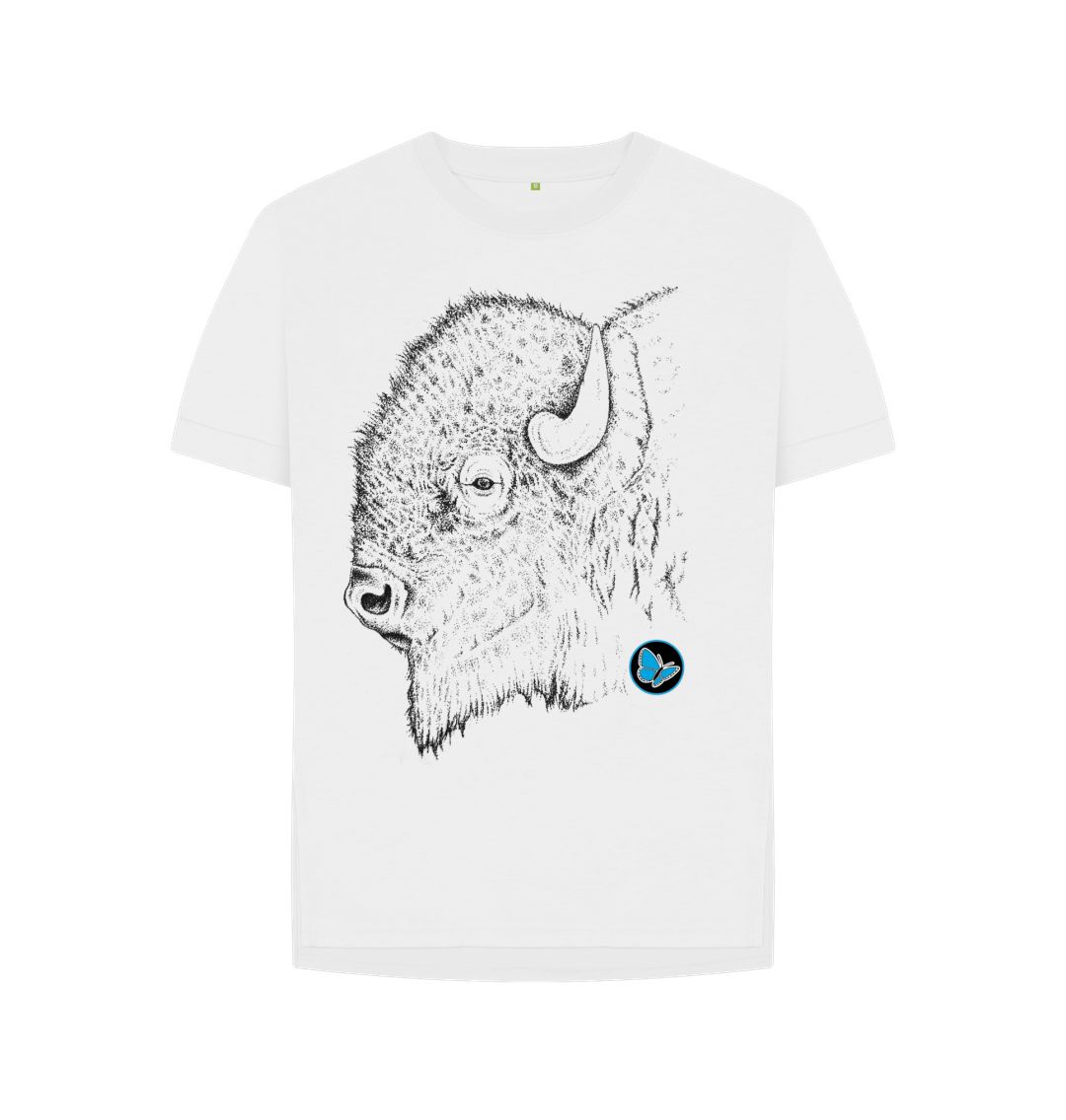 White Bison Side View T-Shirt - Women