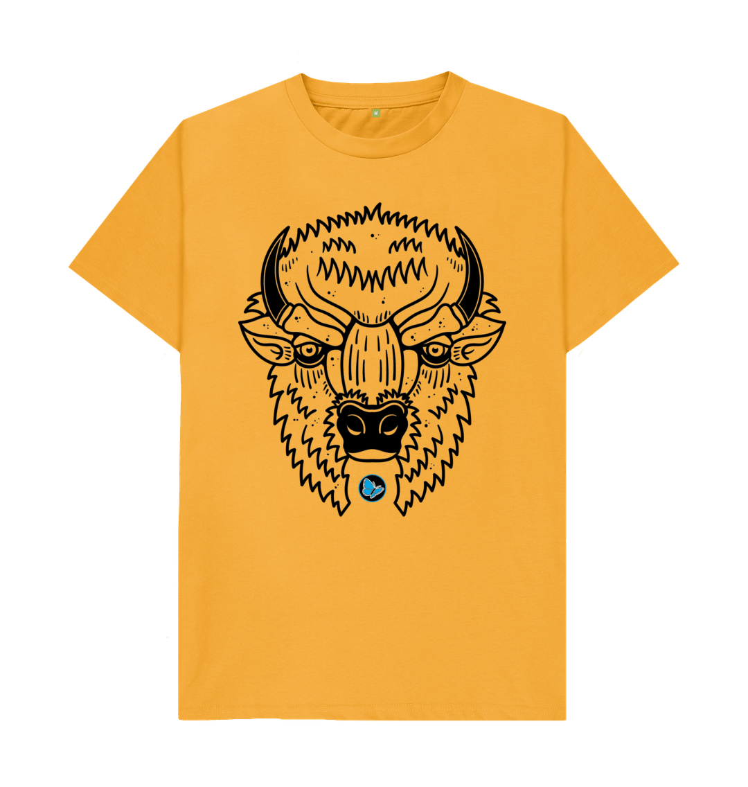 Mustard Strong Bison T-Shirt - Teemill