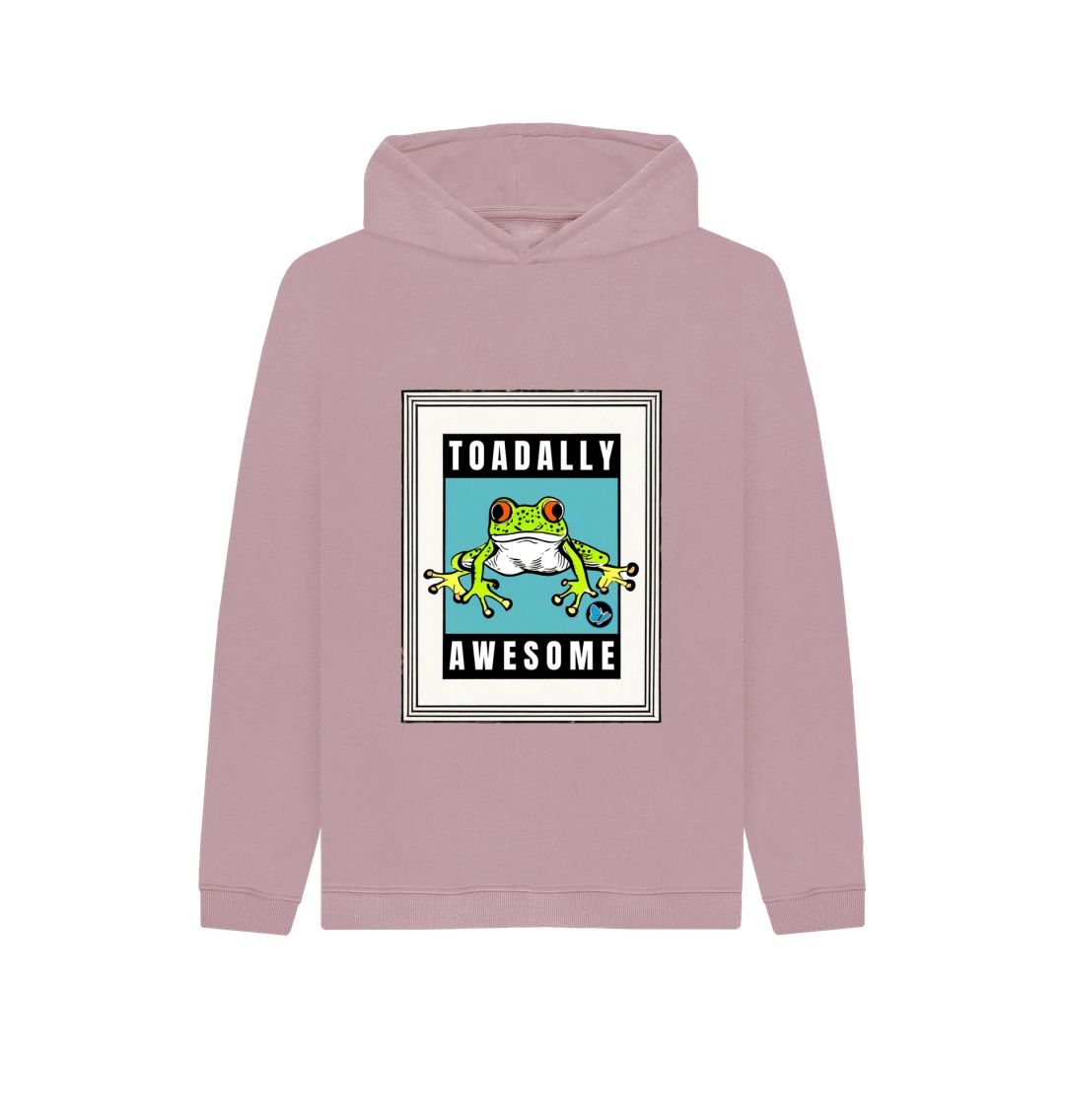 Mauve Toadally Awesome Hoodie - Children - Teemill