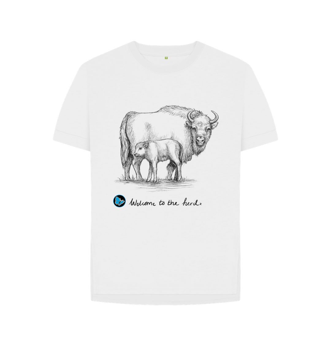 White Welcome to the Herd Plain T-Shirt - Teemill