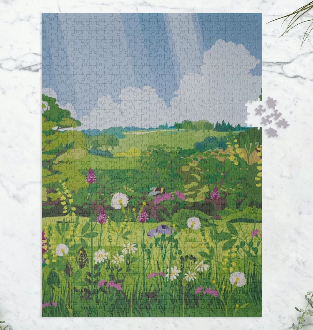 Lydden Temple Ewell Illustrated 1000 Piece Jigsaw Puzzle