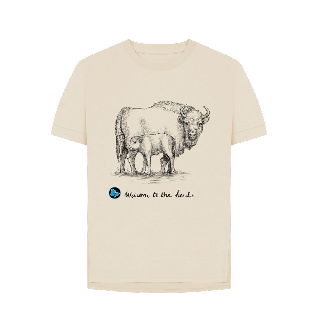 Oat Welcome to the Herd Plain T-Shirt - Teemill